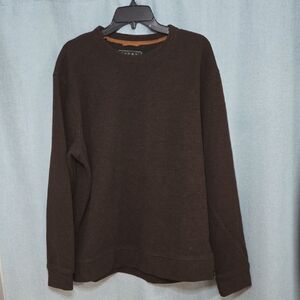 Jachs Men's Dark Brown Crewneck Sweater